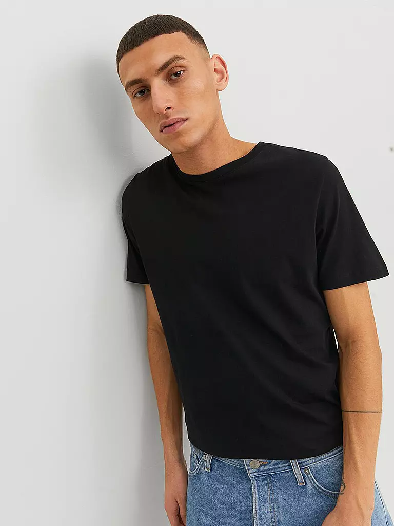 JACK & JONES | T-Shirt JJEORGANIC | schwarz