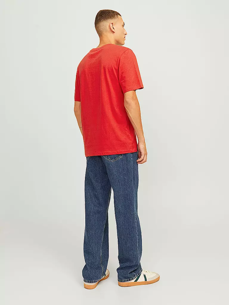 JACK & JONES | T-Shirt JJXMAS | rot