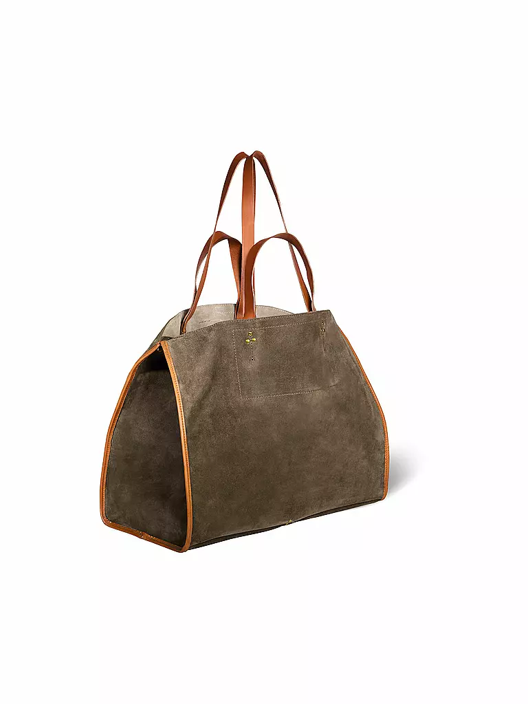 JEROME DREYFUSS | Ledertasche - Shopper LEON L | olive