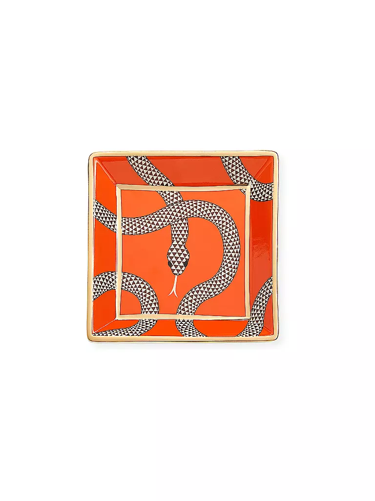 JONATHAN ADLER | Schale Quadratisch 11,5cm EDEN Orange  | orange