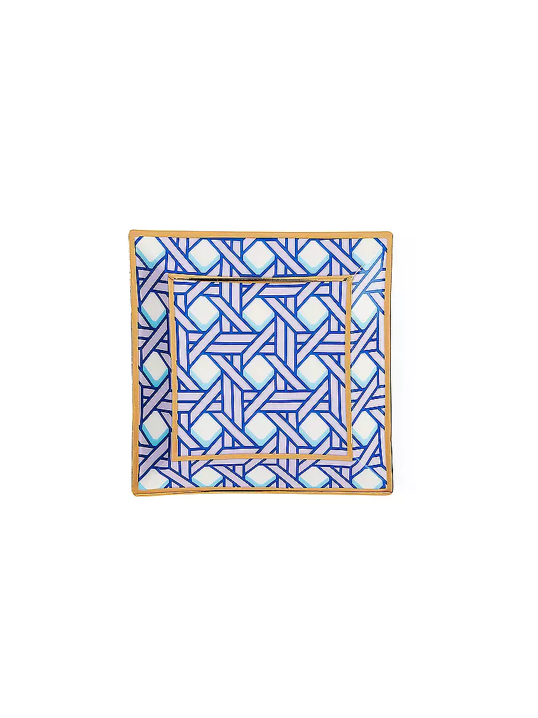 JONATHAN ADLER | Schale Quadratisch 11,5cm Hellblau  | hellblau