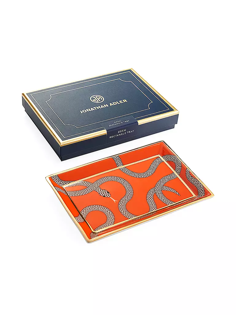 JONATHAN ADLER | Schale Rechteckig 17,7x12cm EDEN Orange | orange