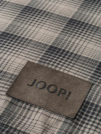 JOOP | Flanell Bettwäsche 70x90cm/140x200cm SOFT CHECKS Stone 