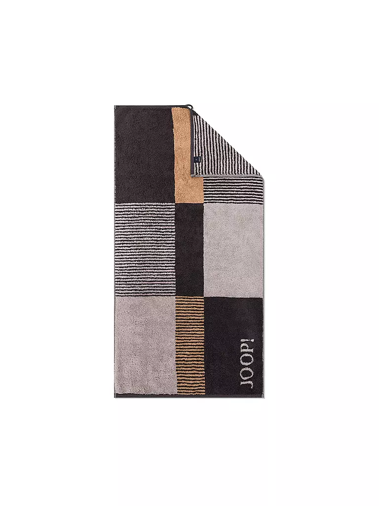 JOOP | Duschtuch 80x150cm DIVIDED SQUARES Stein | grau