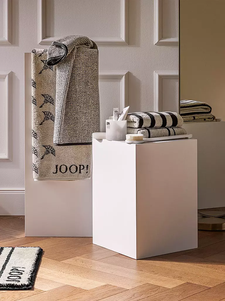 JOOP | Duschtuch SELECT ALLOVER 80x150cm Ebony | dunkelrot