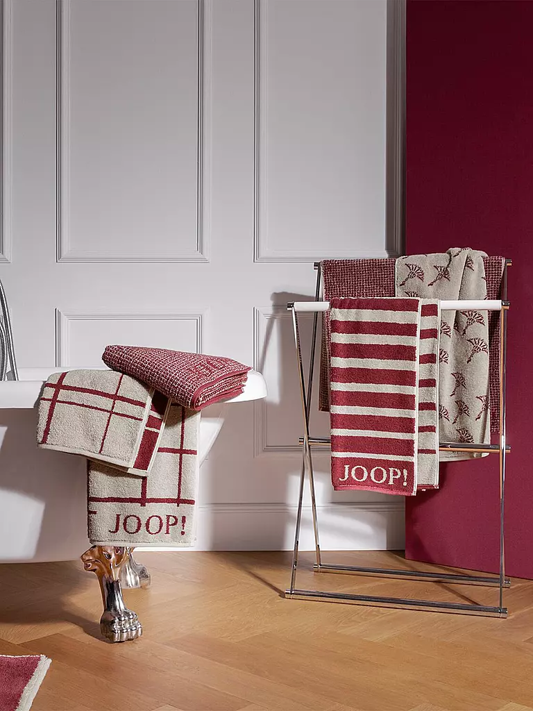 JOOP | Duschtuch SELECT FADED CORNFLOWER  80x150cm Rouge | dunkelrot