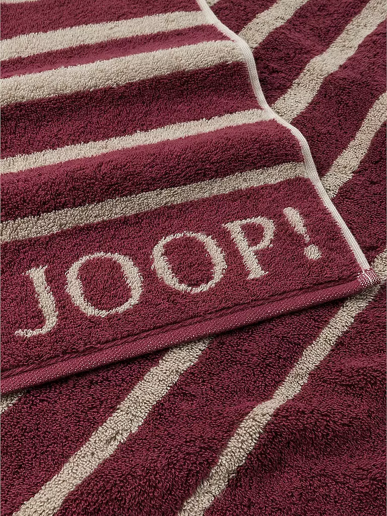 JOOP | Duschtuch SELECT SHADE 80x150cm Rouge | grau