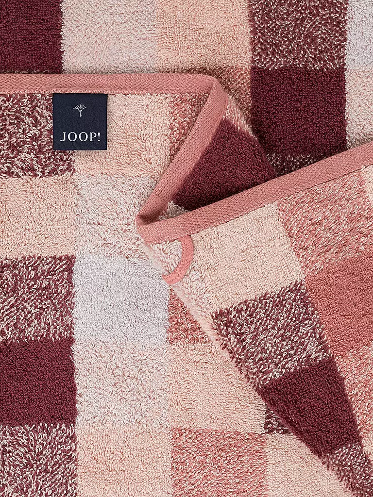 JOOP | Handtuch VIBE KARO 50x100cm Puder | koralle