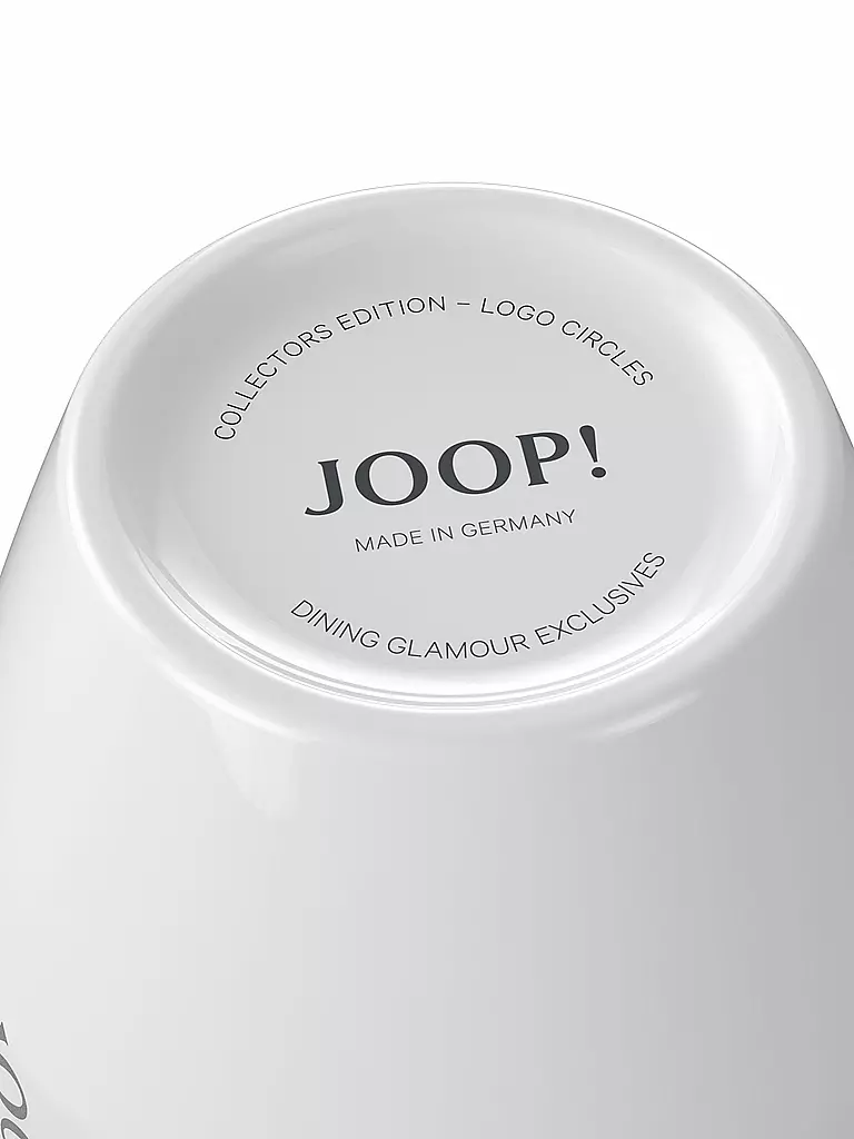 JOOP | Henkelbecher Collectors Mug 8,5x9,5cm Logo Circles | weiss