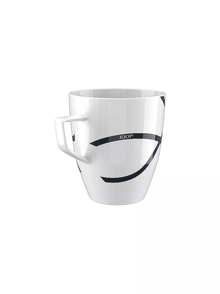 JOOP | Henkelbecher Collectors Mug 8,5x9,5cm Logo Ribbon | weiss