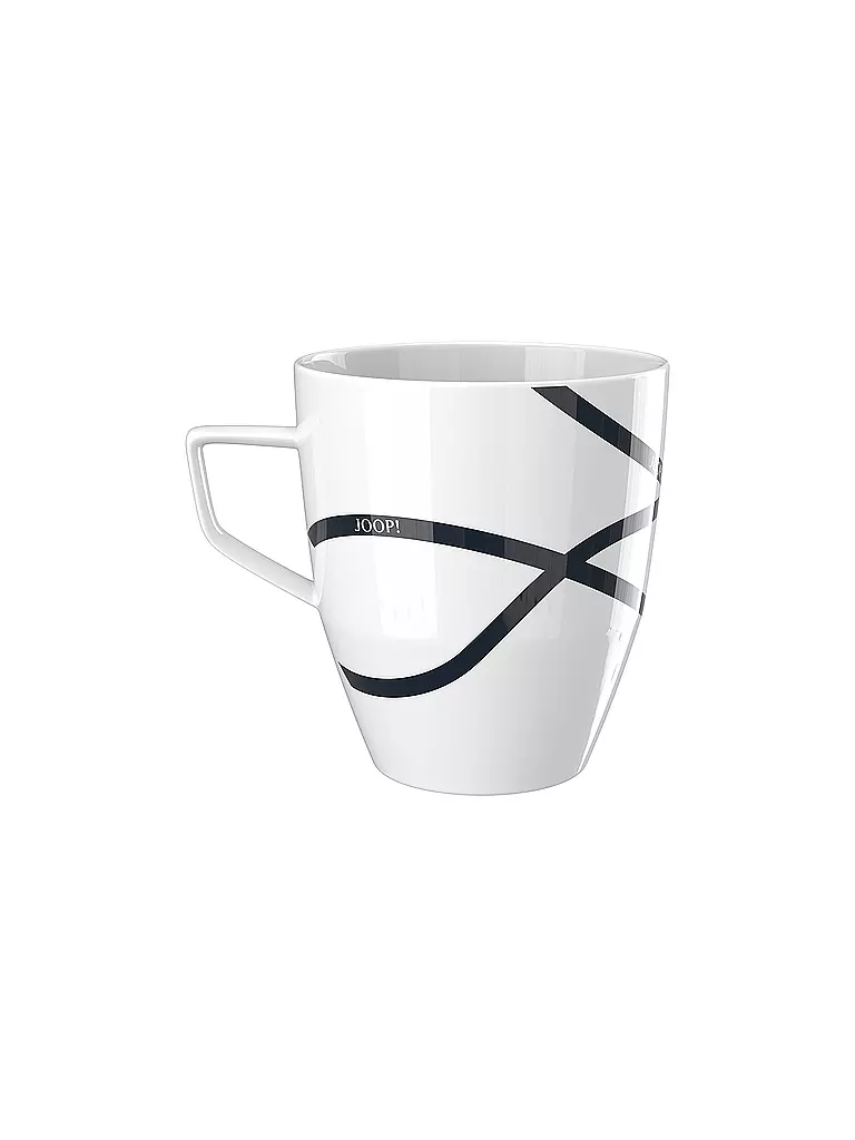 JOOP | Henkelbecher Collectors Mug 8,5x9,5cm Logo Ribbon | weiss