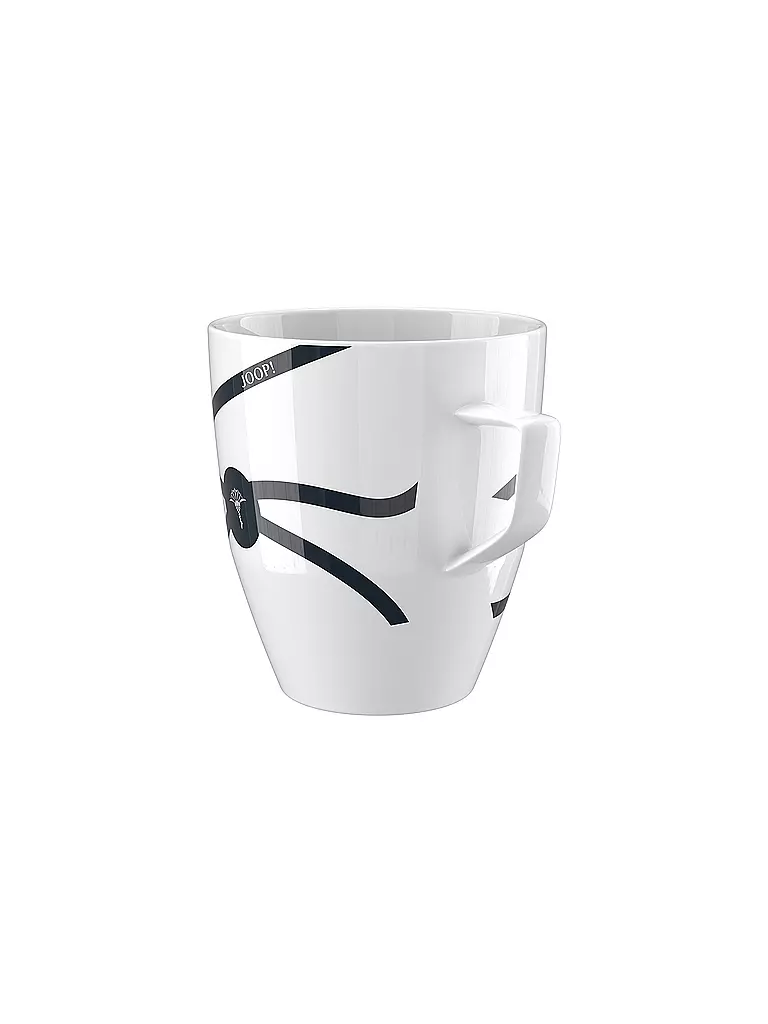 JOOP | Henkelbecher Collectors Mug 8,5x9,5cm Logo Ribbon | weiss