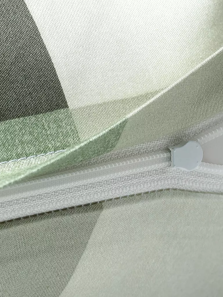 JOOP | Satin Bettwäsche MESH 70x90cm/140x200cm Sage | koralle