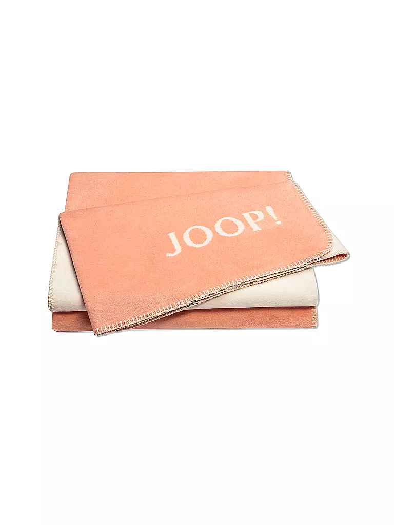 JOOP | Wohndecke 150x200cm UNI-DOUBLEFACE Apricot-Sand | orange