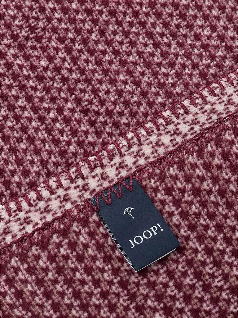 JOOP | Wohndecke WOVEN 150x200cm Rouge | dunkelrot