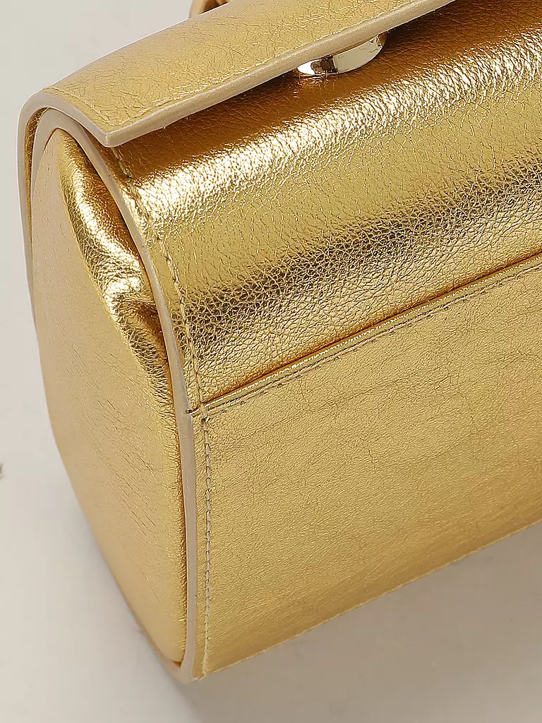 JULIA SKERGETH | Ledertasche - Henkeltasche FLACHE HÄNKELTASCHE MINI | gold