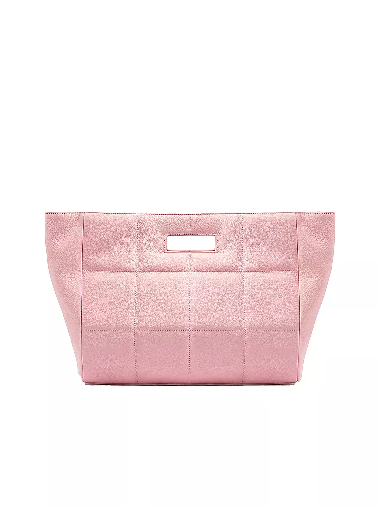 JULIA SKERGETH | Ledertasche - Shopper QUILTET BAG SOFT | rosa