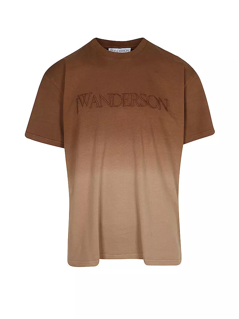 JW ANDERSON | T-Shirt LOGO GRADIENT TEE | braun