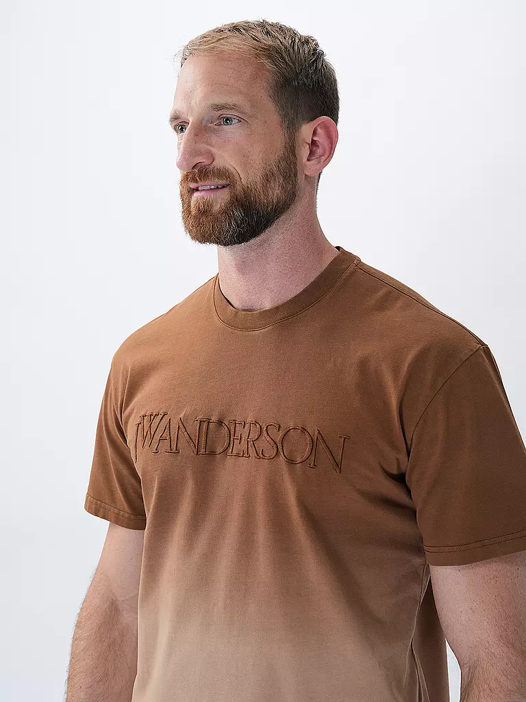 JW ANDERSON | T-Shirt LOGO GRADIENT TEE | hellgrau