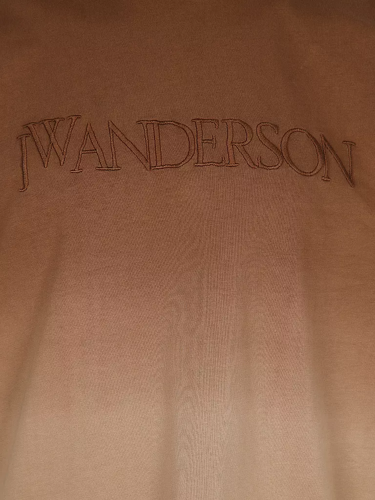 JW ANDERSON | T-Shirt LOGO GRADIENT TEE | braun