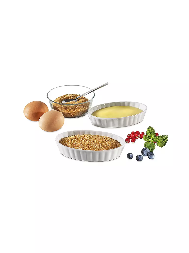 KÜCHENPROFI | Creme Brulee Schälchen 6er Set | weiss