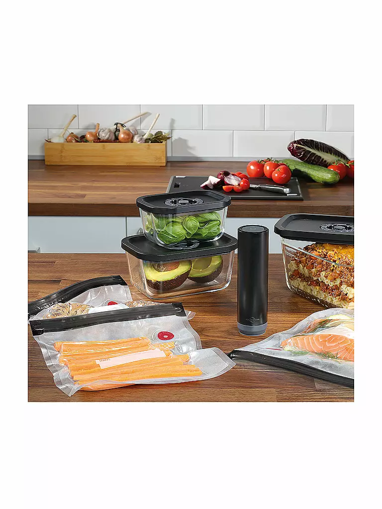 KÜCHENPROFI | Vakuum Starter-Set 7 teilig EASYFRESH | schwarz