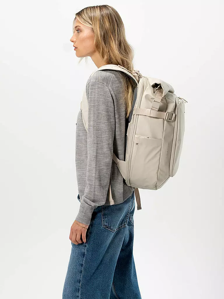 KAPTEN & SON | Rucksack LISBON, erweiterbar | schwarz