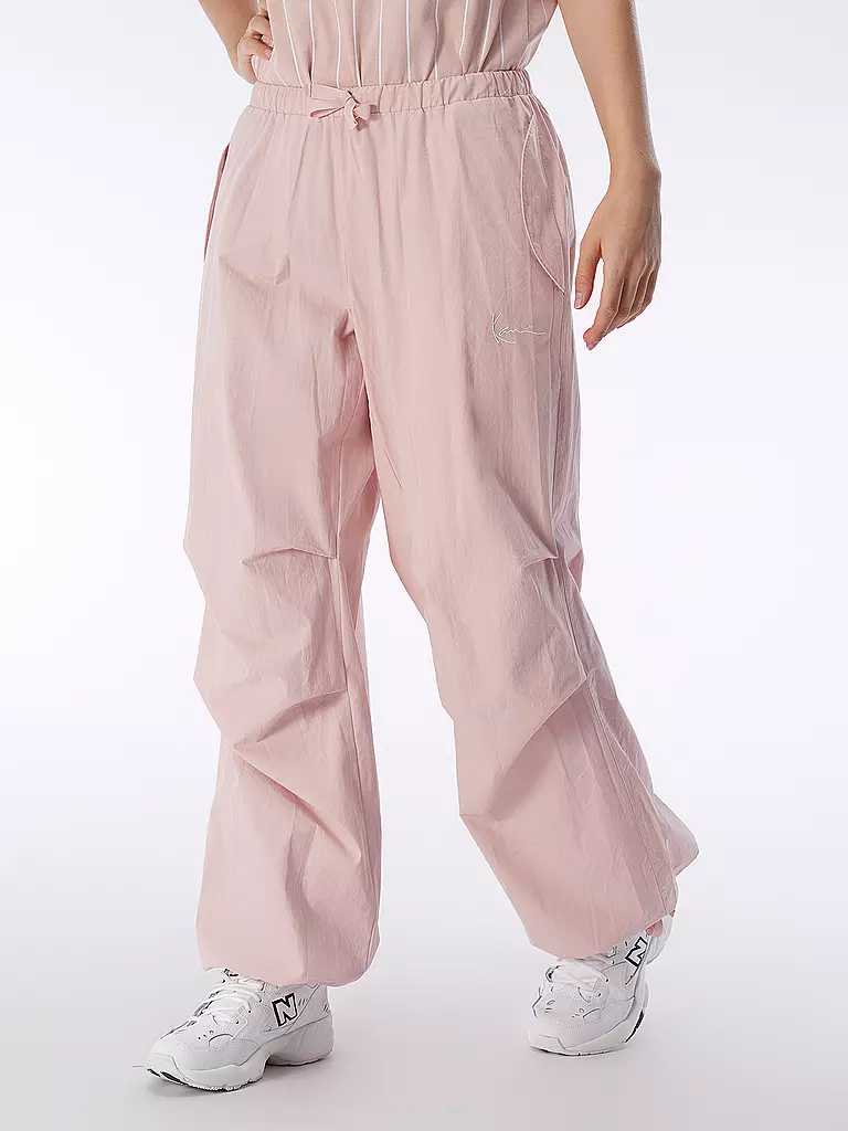 KARL KANI | Cargohose - Parachute Pants | rosa