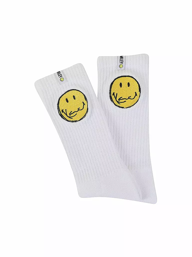 KARL KANI | Socken 2er Pkg. White - Signature Smiley Sock white | weiß