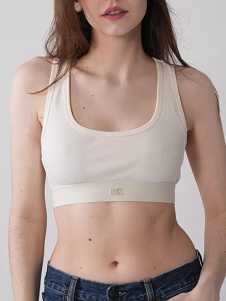 KARO KAUER | Bralette offwhite | weiss