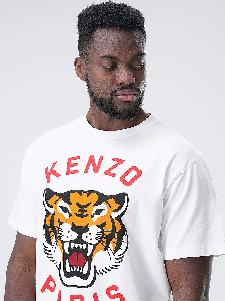 KENZO | T-Shirt LUCKY TIGER | hellgrau