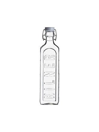 KILNER | Glasflasche mit Bügelverschluss 1l eckig Glas