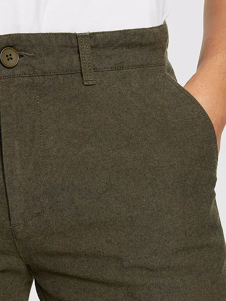 KNOWLEDGE COTTON APPAREL | Chino CHUCK  | olive