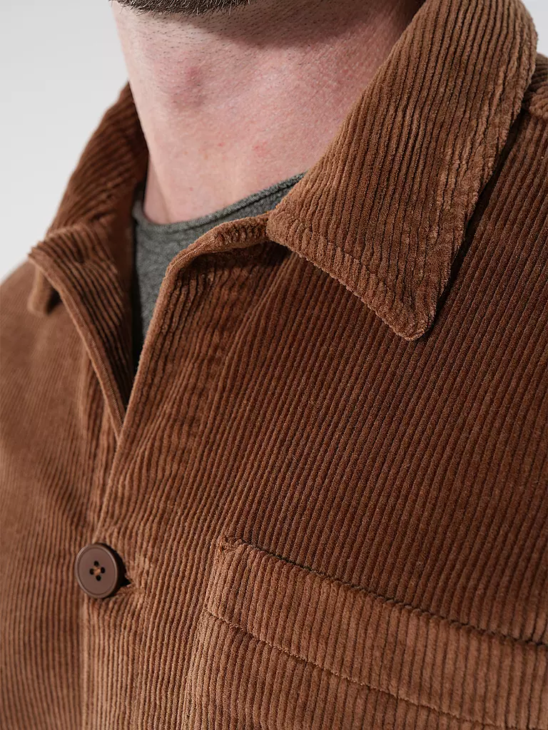 KNOWLEDGE COTTON APPAREL | Cord Overshirt | blau