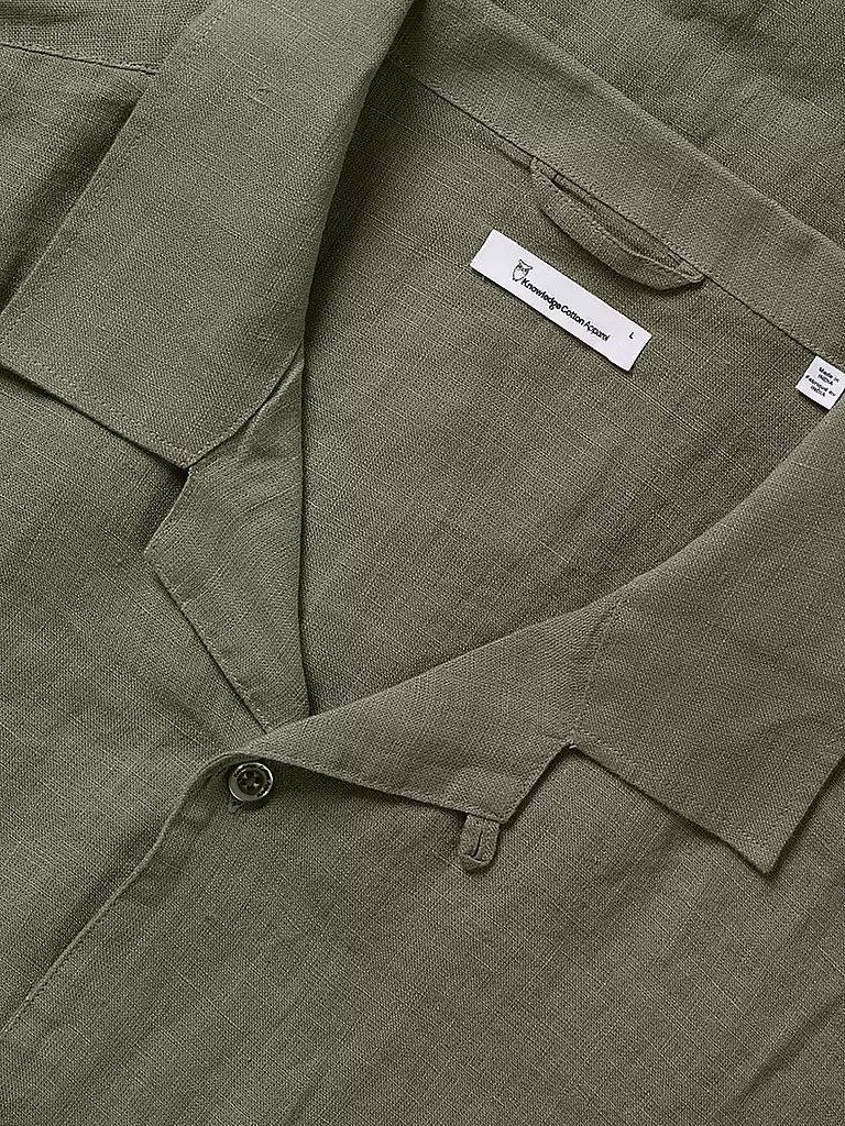 KNOWLEDGE COTTON APPAREL | Leinenhemd | olive