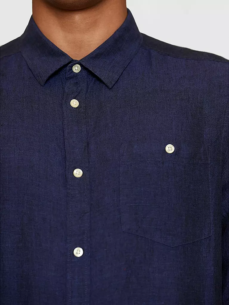 KNOWLEDGE COTTON APPAREL | Leinenhemd | blau