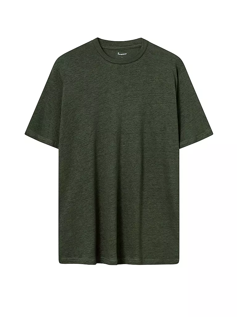 KNOWLEDGE COTTON APPAREL | T-Shirt  | olive