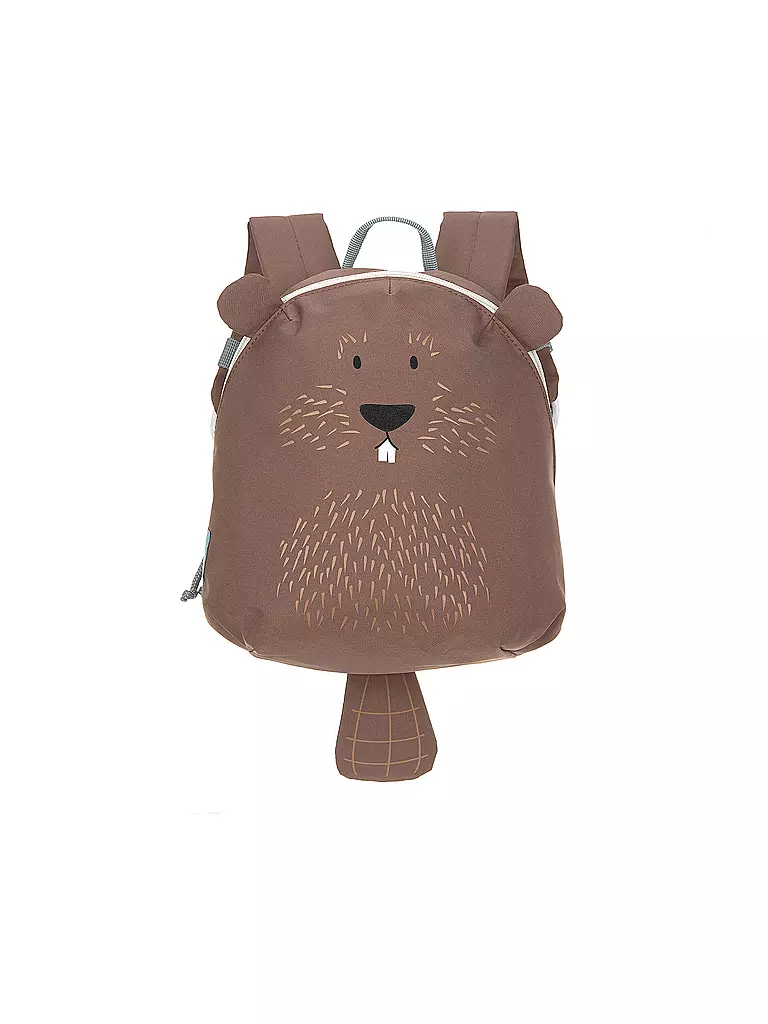 LÄSSIG | Kindergarten Rucksack Tiny About Friends Beaver | braun