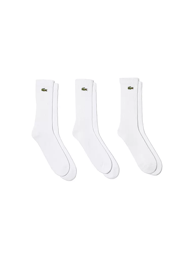 LACOSTE | Socken 3er Pkg. white | weiss