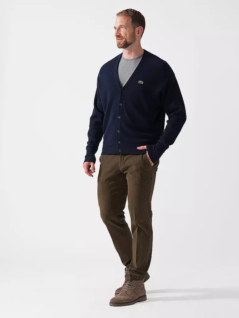 LACOSTE | Strickjacke | dunkelblau