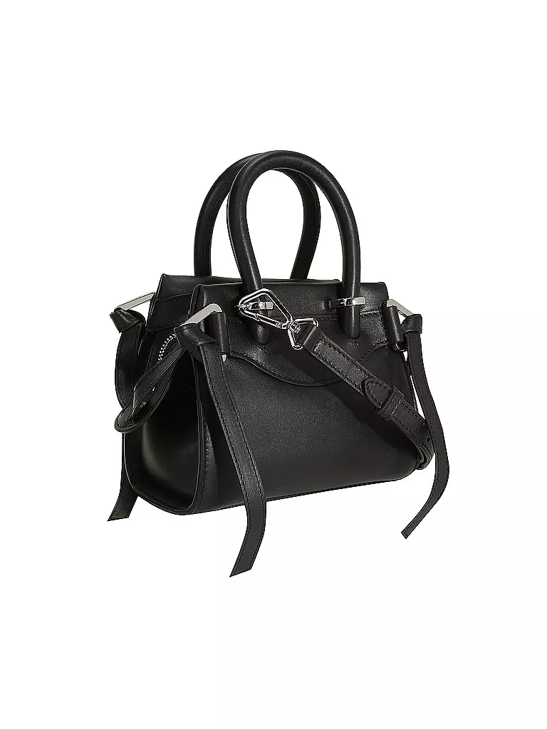 LANCEL | Ledertasche - Umhängetasche Small RODEO CUIR VACHETTE LISSE | schwarz