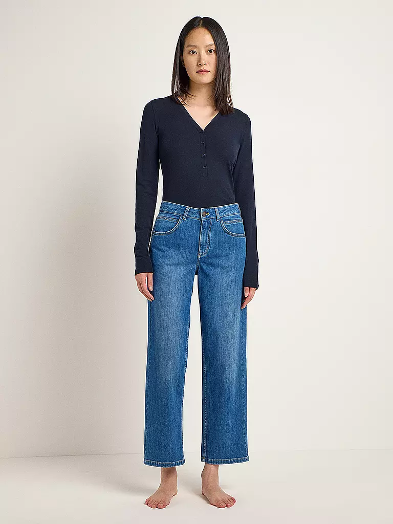 LANIUS | Jeans Relaxed Fit 7/8 | blau