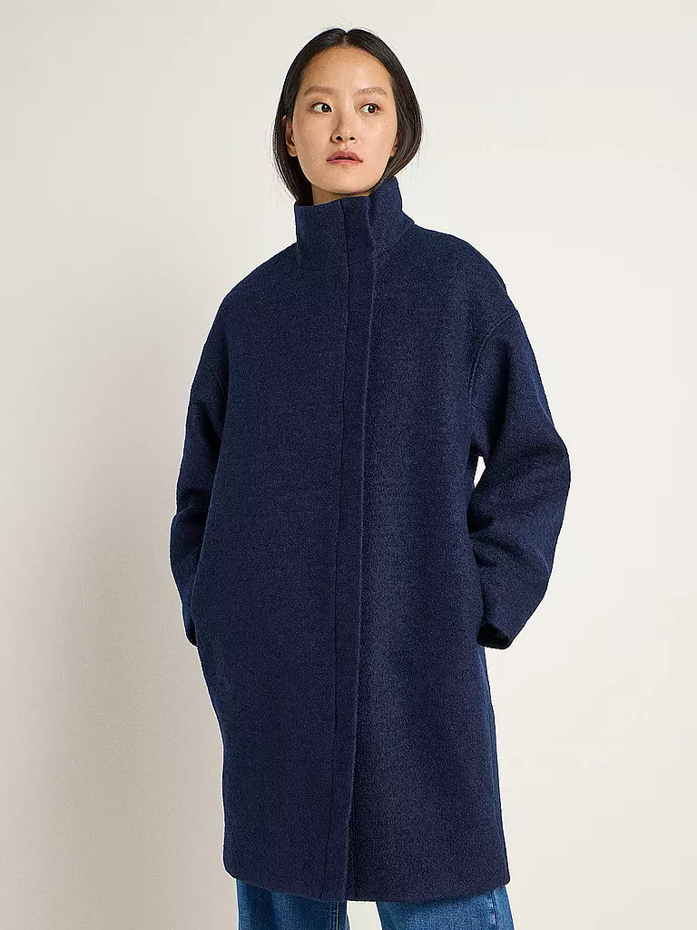 LANIUS | Wollmantel Oversized Fit | dunkelblau