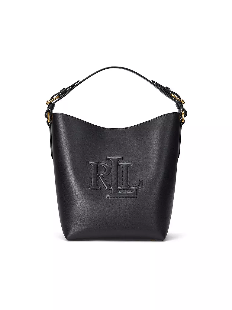 LAUREN RALPH LAUREN | Ledertasche - Bucket Bag WITLEY | schwarz