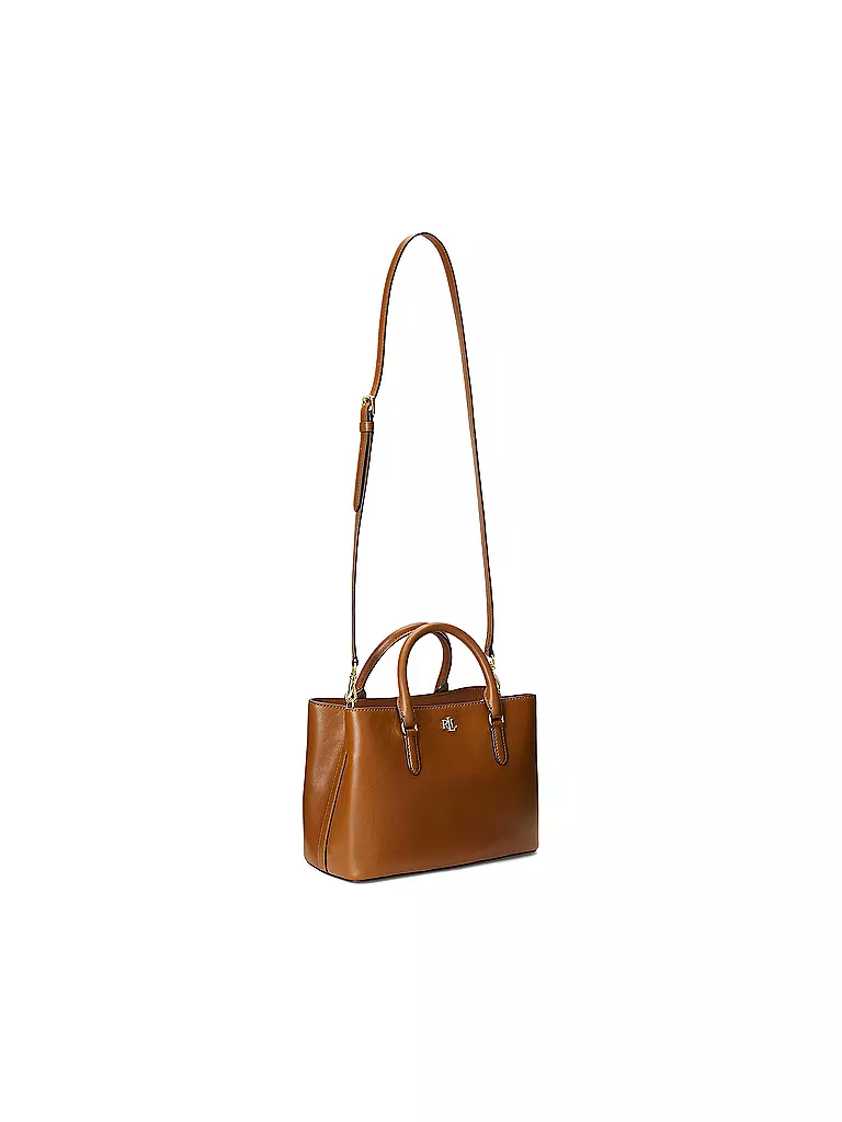 LAUREN RALPH LAUREN | Ledertasche - Henkeltasche MARCY 26 Small | braun