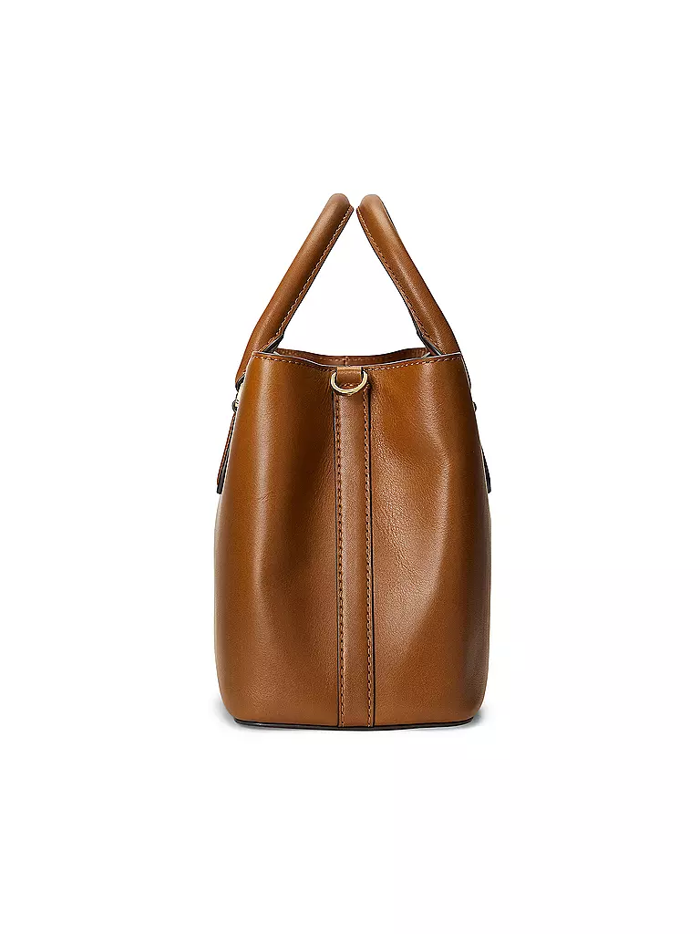 LAUREN RALPH LAUREN | Ledertasche - Henkeltasche MARCY 26 Small | dunkelrot