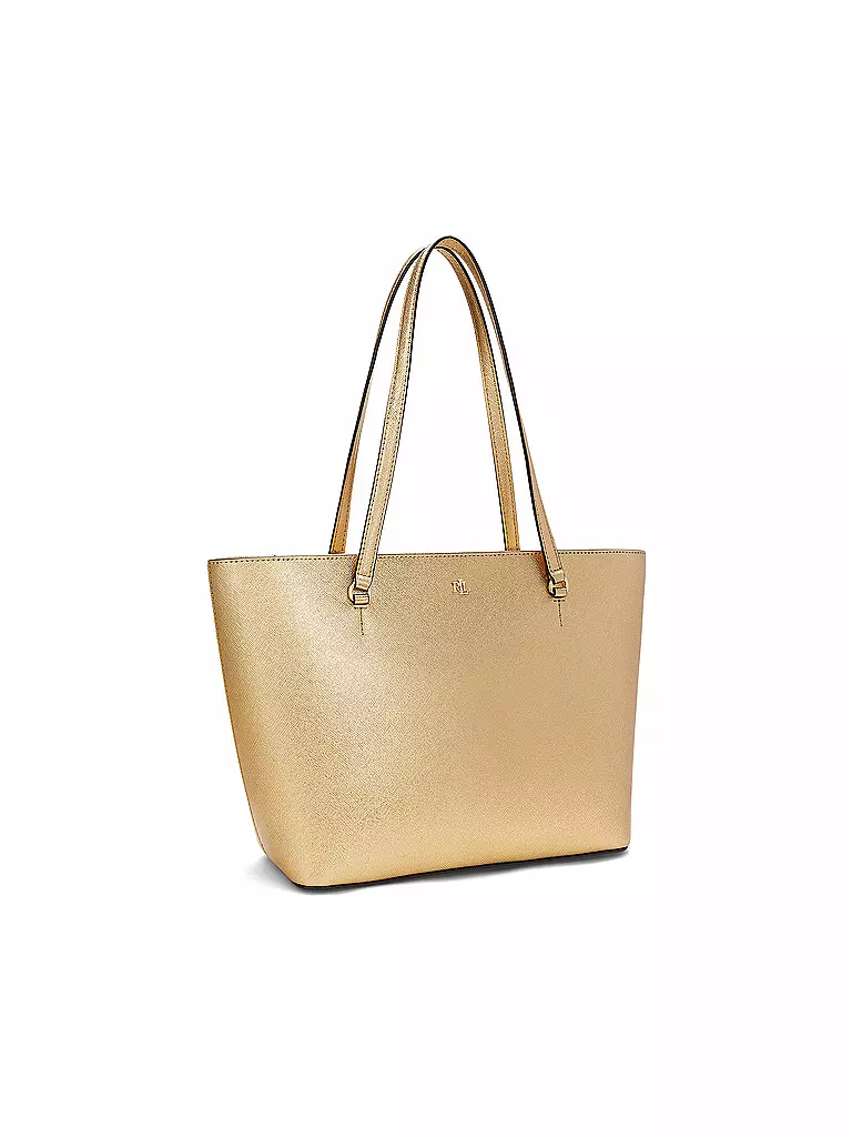 LAUREN RALPH LAUREN | Ledertasche - Shopper KARLY Medium | gold