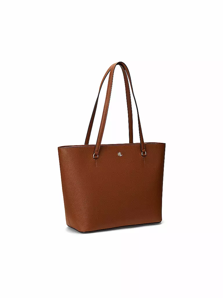 LAUREN RALPH LAUREN | Ledertasche - Shopper KARLY Medium | braun