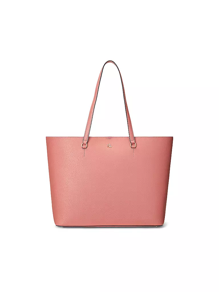 LAUREN RALPH LAUREN | Ledertasche - Shopper KARLY TOTE Large | rosa