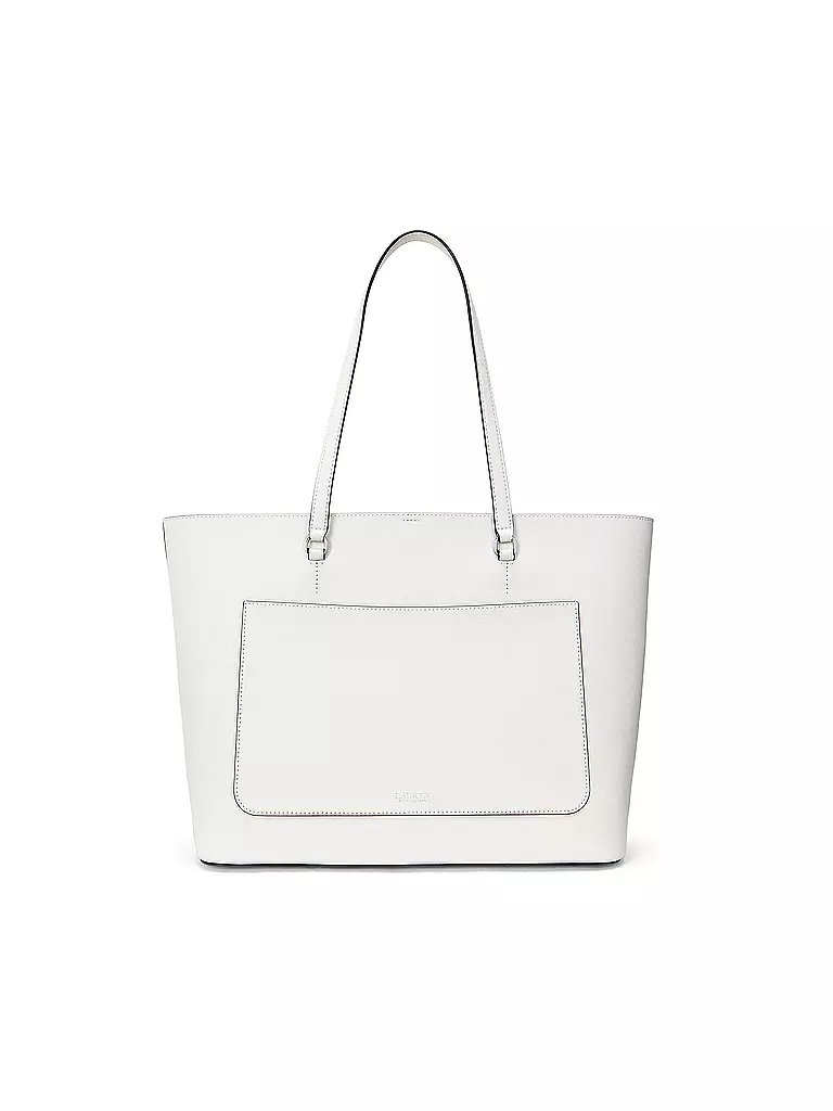 LAUREN RALPH LAUREN | Ledertasche - Shopper KARLY TOTE Large | weiss